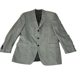 Arnold Brant x Loro Piana Sport Coat Blazer Mens Chest 44" Gray Cashmere-Silk